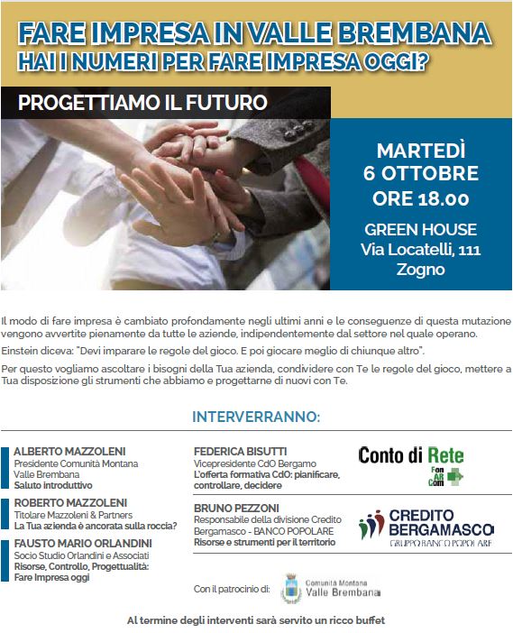 Fare impresa in Valle Brembana. Hai i numeri per farlo oggi?